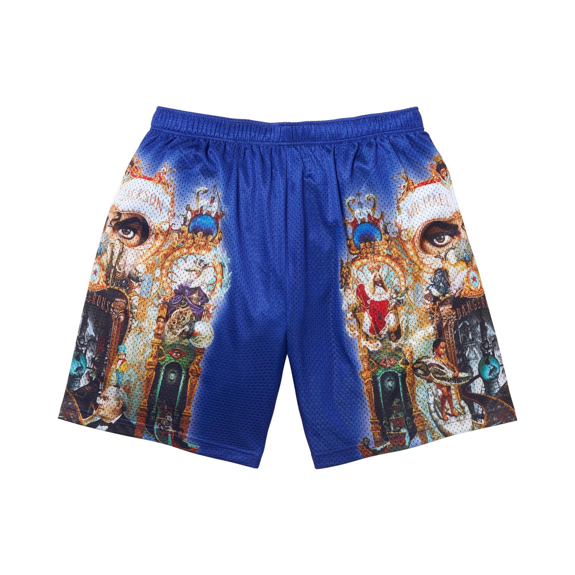 Buy Supreme Michael Jackson Dangerous Mesh Short 'Royal' - FW25SH4