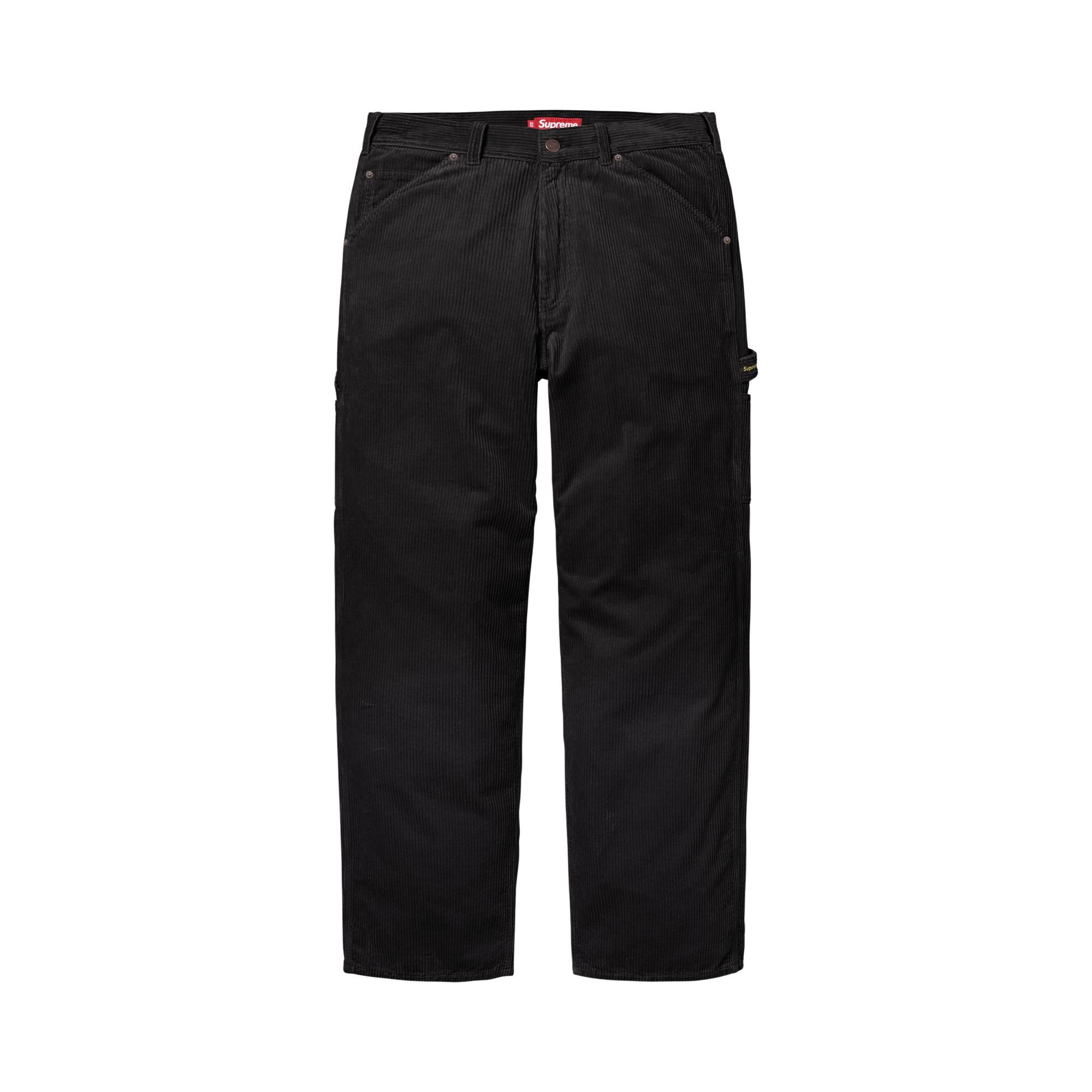 Buy Supreme Wide Wale Corduroy Painter Pant 'Black' - FW25P41