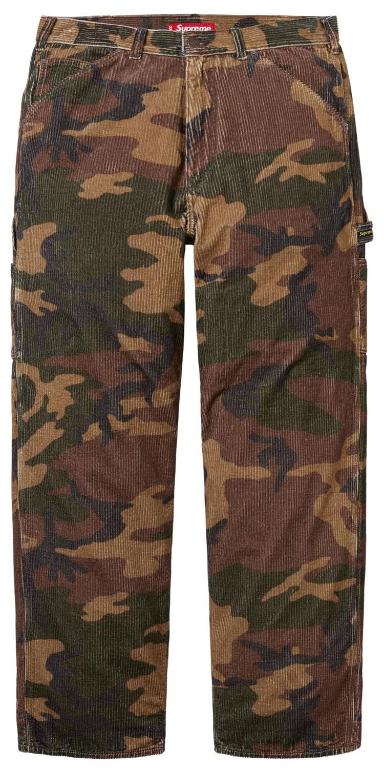Supreme Wide Wale Corduroy Painter Pant Woodland Camo