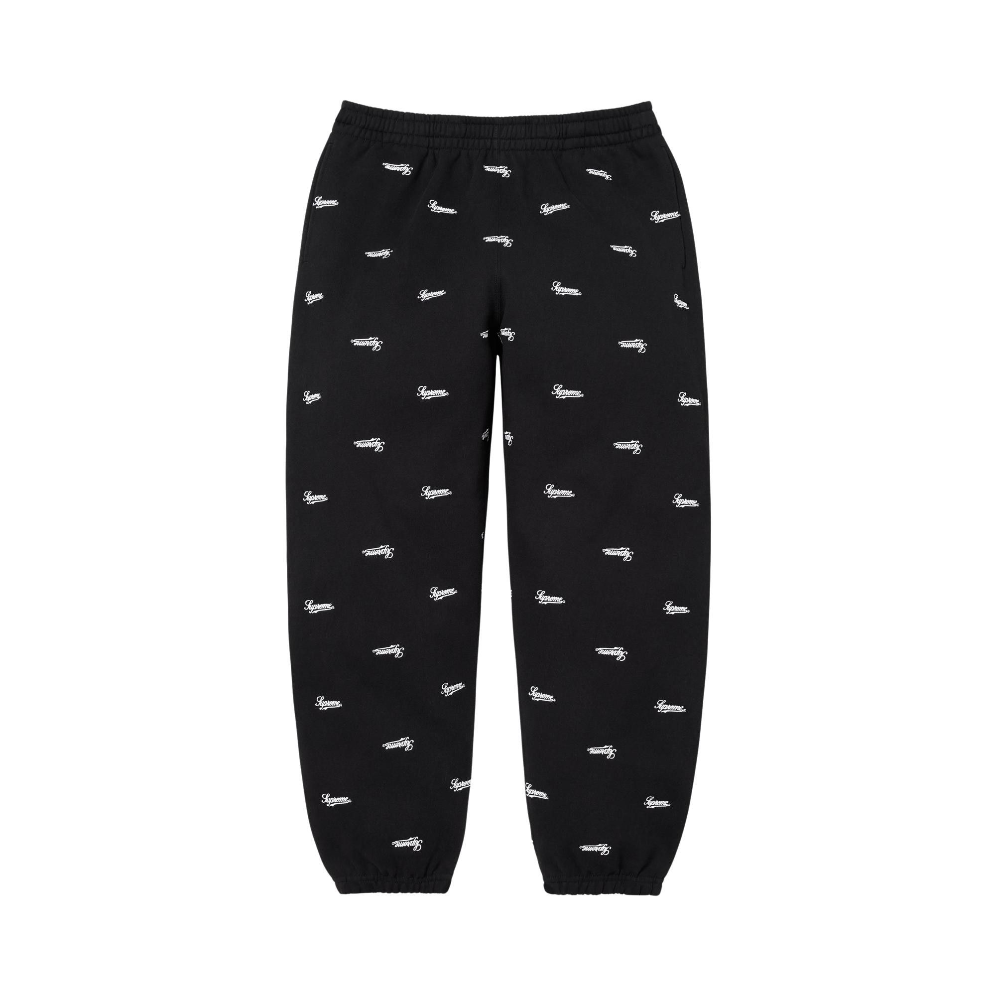 Buy Supreme Repeat Script Sweatpant 'Black' - FW25P75 BLACK | GOAT
