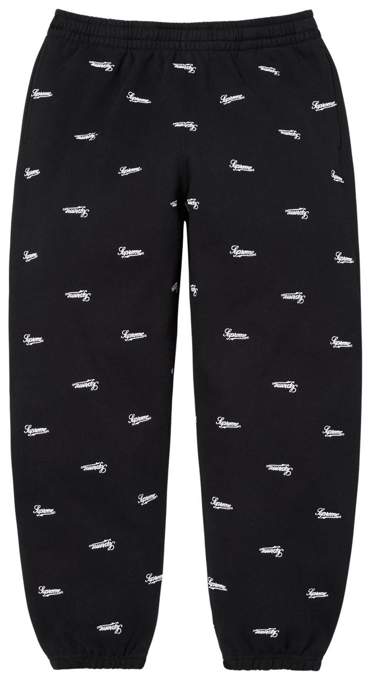 Supreme Repeat Script Sweatpant Black