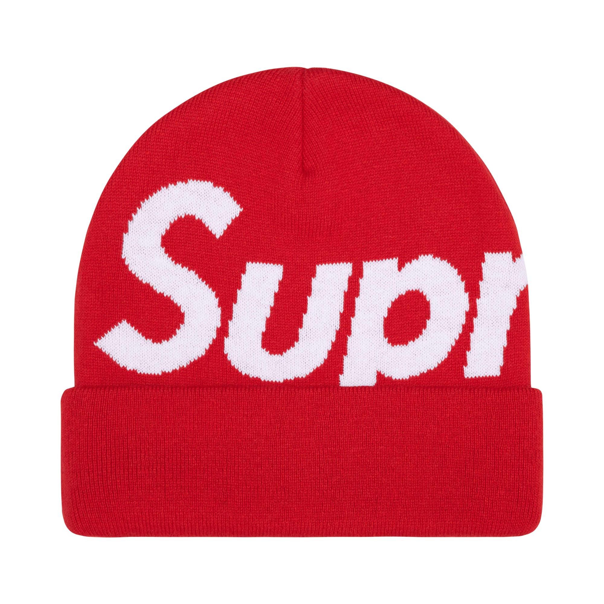 Buy Supreme Big Logo Beanie 'Red' - FW25BN24 RED | GOAT