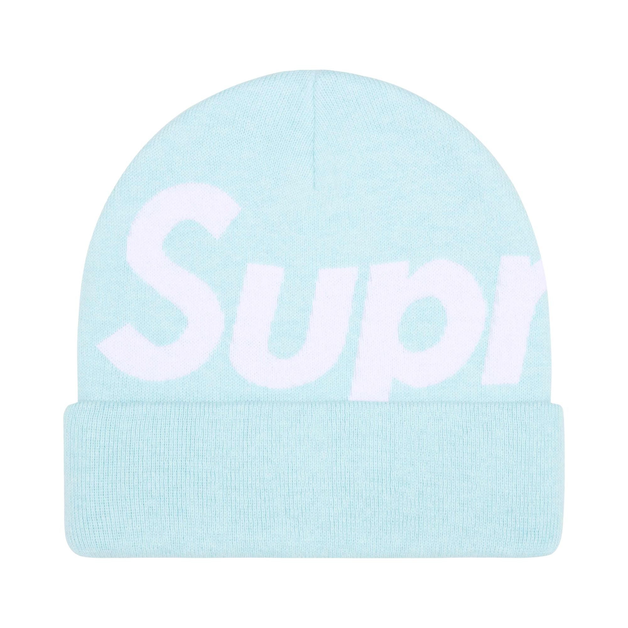 Buy Supreme Big Logo Beanie 'Light Blue' - FW25BN24 LIGHT BLUE | GOAT