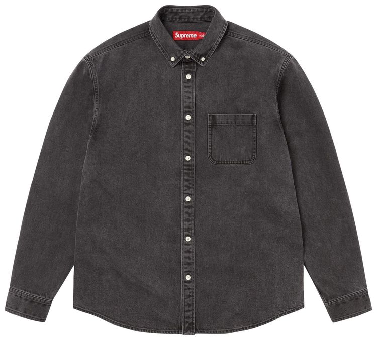 Supreme Applique Denim Shirt Black