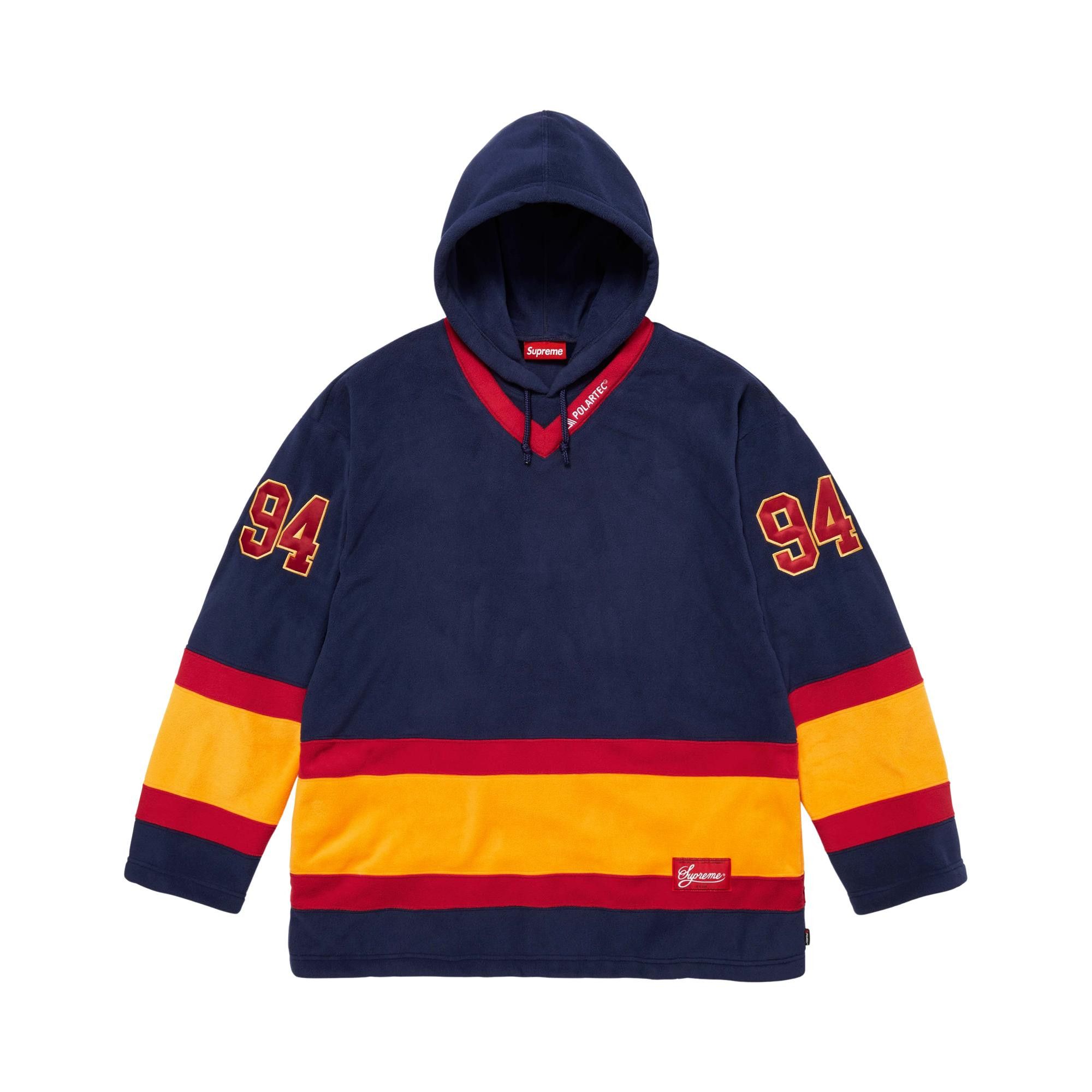 Buy Supreme Polartec Hooded Hockey Jersey 'Navy' - FW25KN27 NAVY