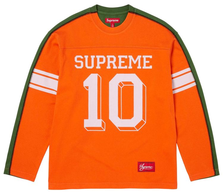Supreme Split Long Sleeve Top Orange