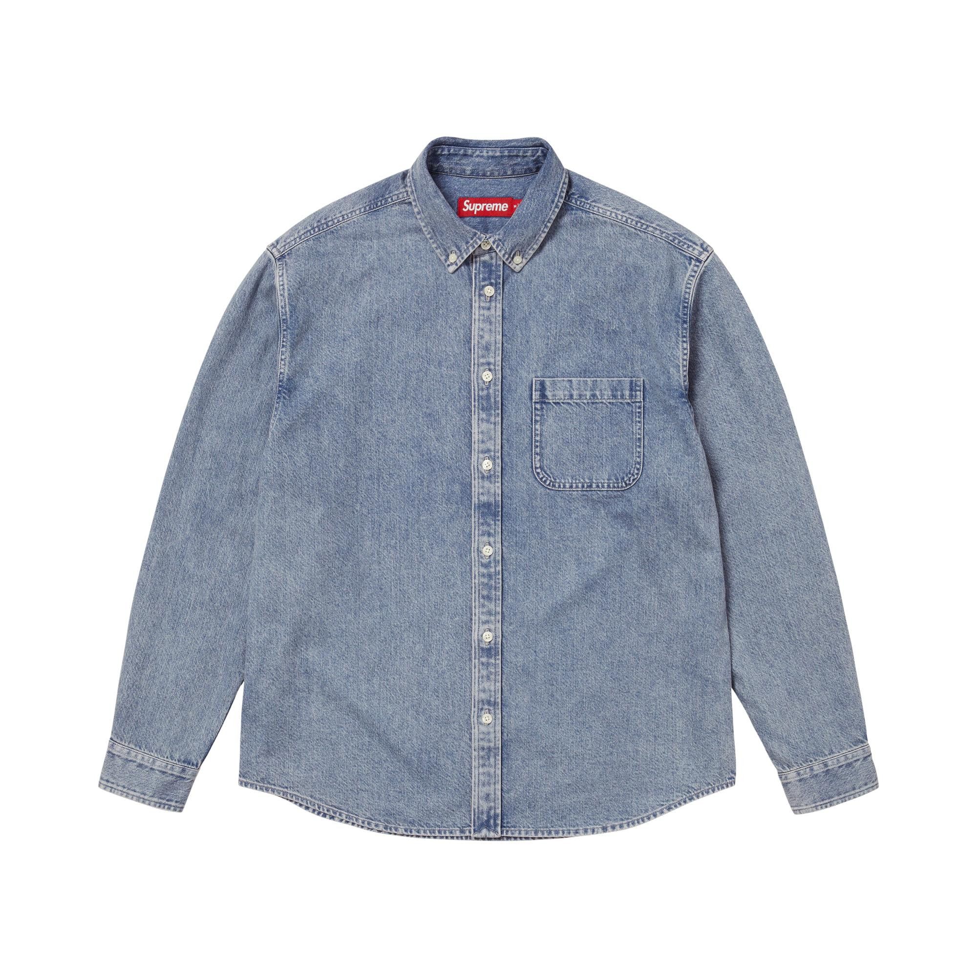 Buy Supreme Appliqué Denim Shirt 'Indigo' - FW25S35 INDIGO | GOAT NL