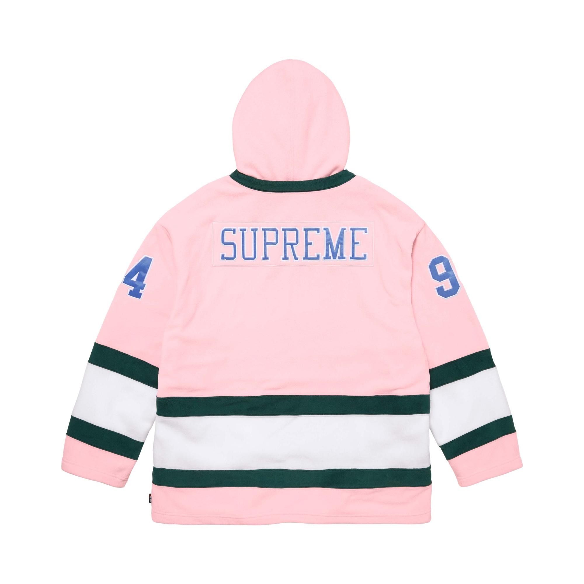Buy Supreme Polartec Hooded Hockey Jersey 'Light Pink' - FW25KN27