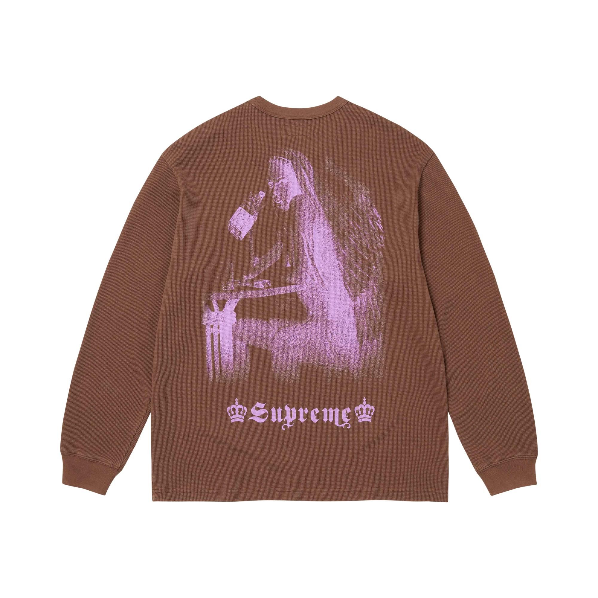 トップス Supreme Angel Thermal Brown Small 25FW Buy Supreme Angel Thermal 'Brown' - FW25KN61 BROWN | GOAT