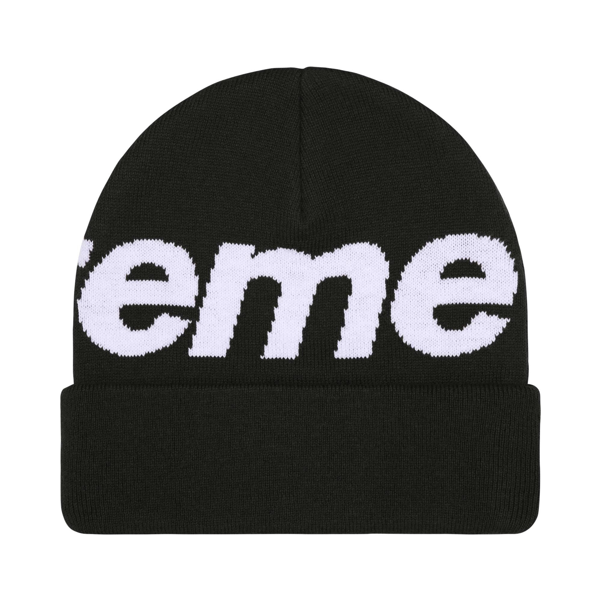 Supreme Big Logo Beanie 黒 Buy Supreme Big Logo Beanie 'Black' - FW25BN24 BLACK | GOAT