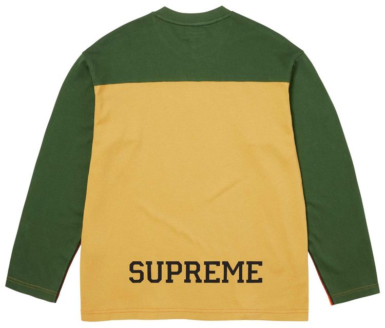 Supreme Split Long Sleeve Top Orange