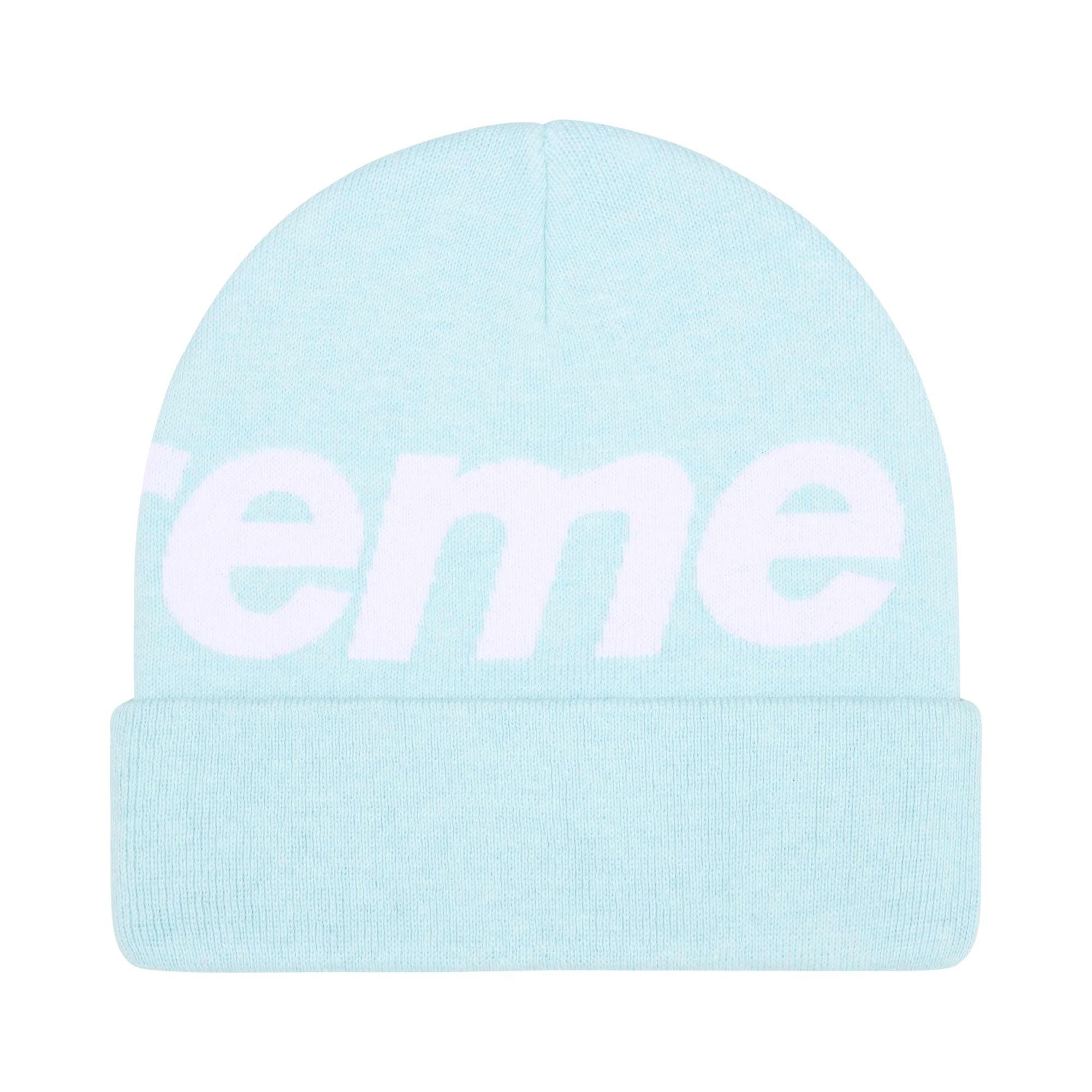 Buy Supreme Big Logo Beanie 'Light Blue' - FW25BN24 LIGHT BLUE | GOAT