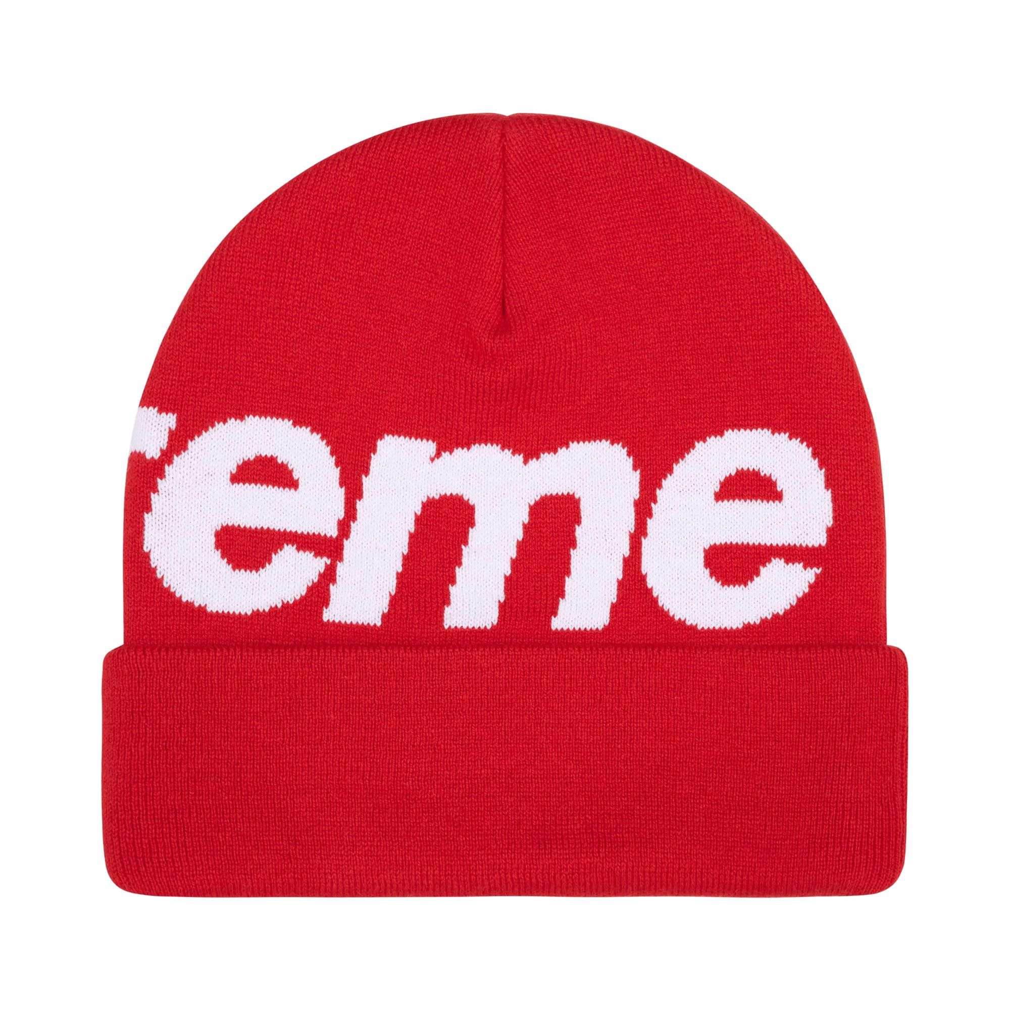 Buy Supreme Big Logo Beanie 'Red' - FW25BN24 RED | GOAT