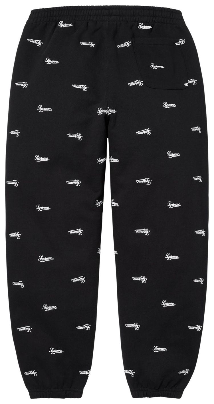 Supreme Repeat Script Sweatpant Black