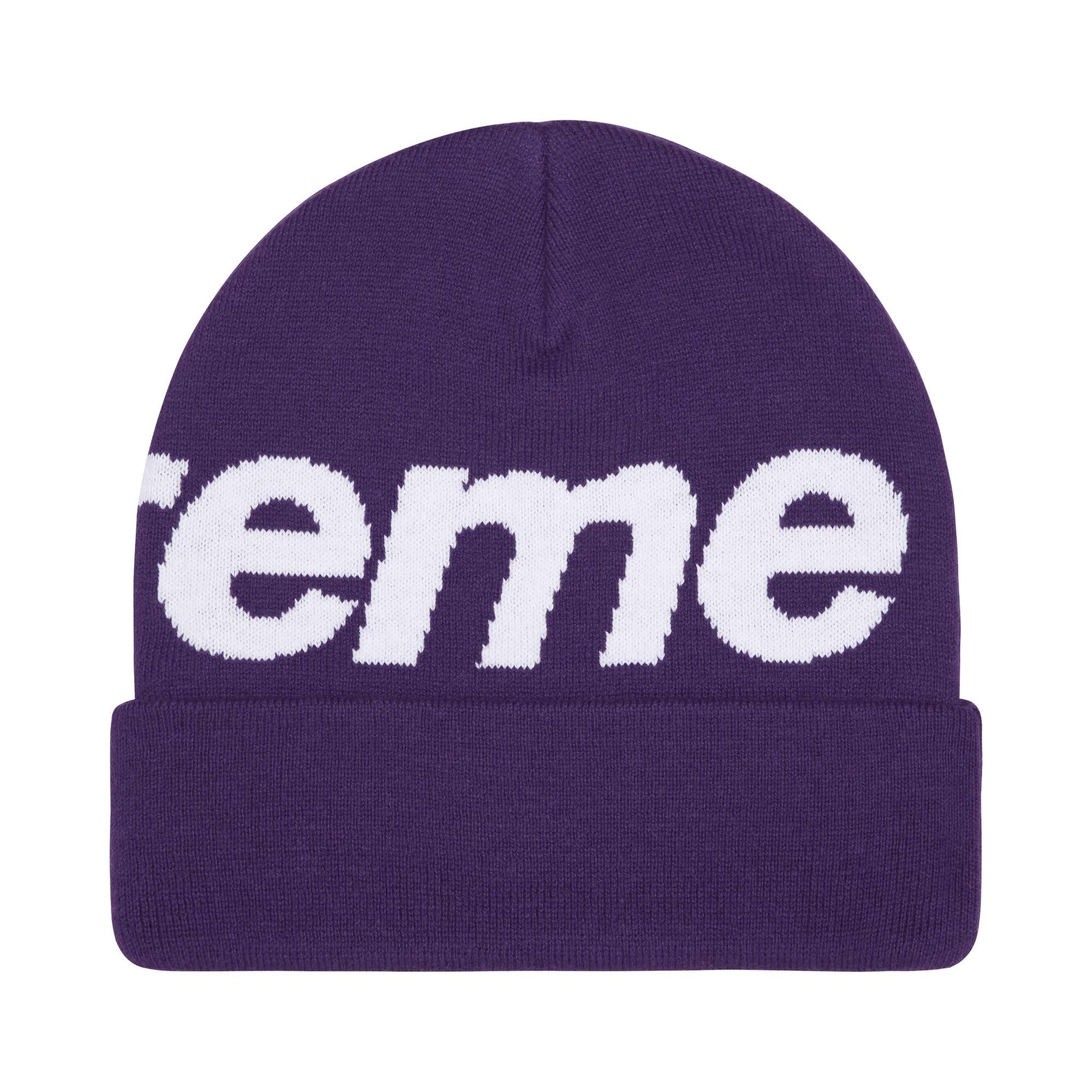 Buy Supreme Big Logo Beanie 'Purple' - FW25BN24 PURPLE | GOAT