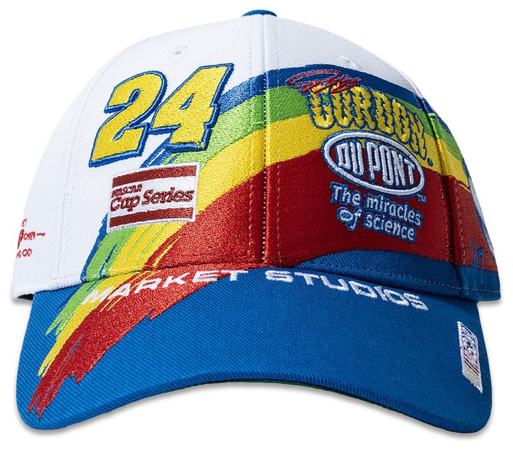 Market x NASCAR Legend Jeff Gordon 47 MVP Rainbow Cap White