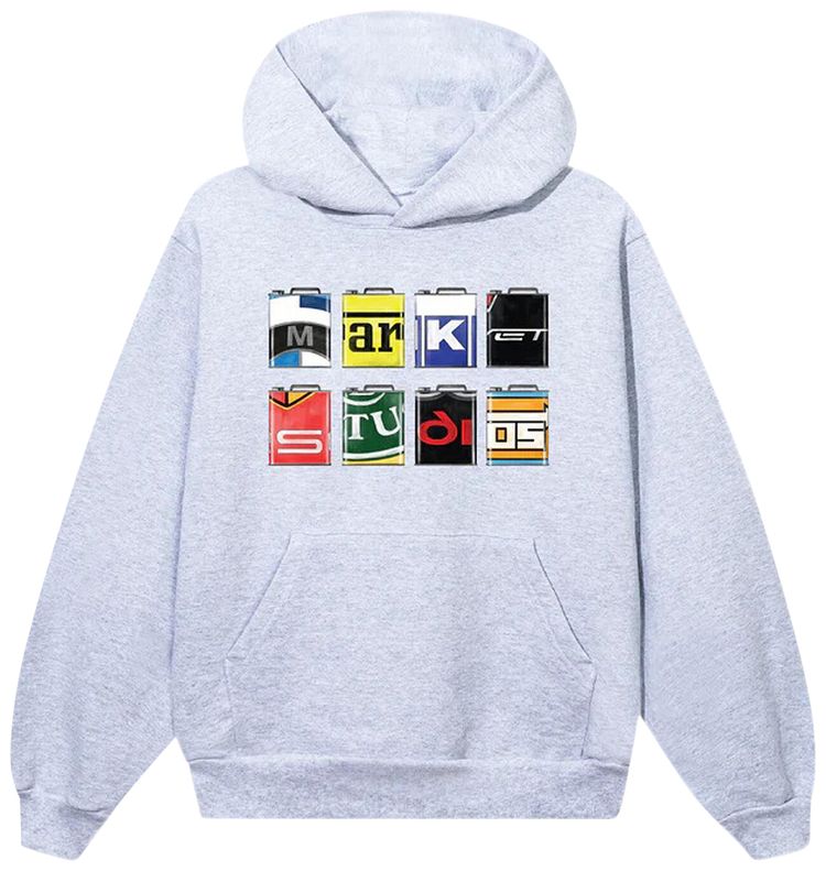 Market Oil Can Hoodie Ash Grey