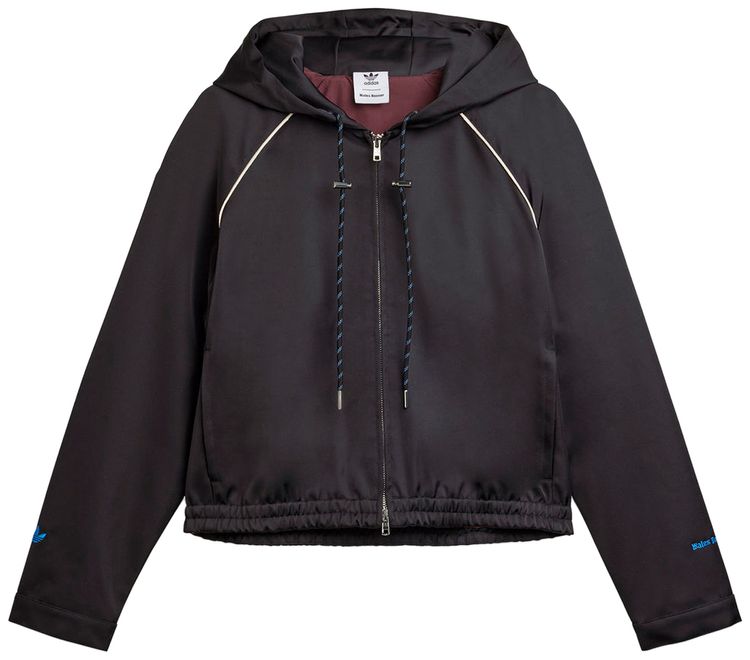 adidas x Wales Bonner Satin Hoodie Black