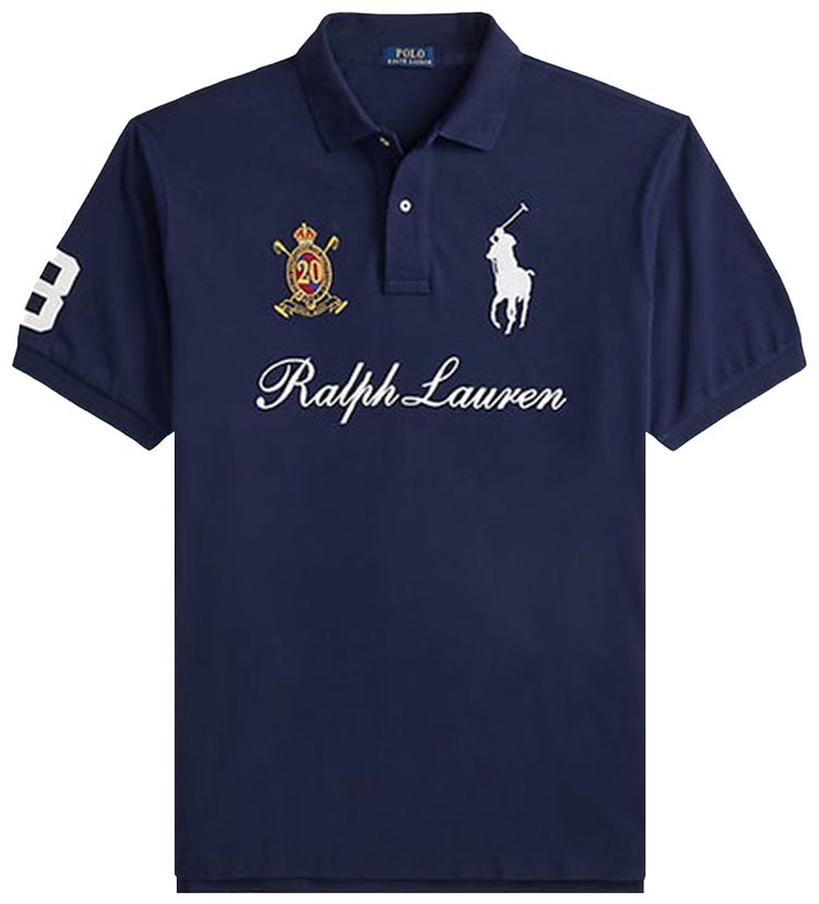Polo Ralph Lauren Short Sleeve Basic Mesh Big Pony And Crest Polo Cruise Navy