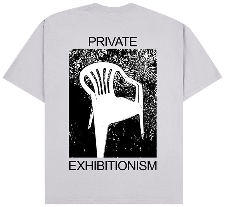 Pleasures Exhibition T Shirt Silver