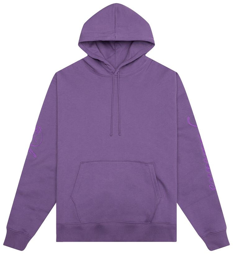 Pleasures Scrawl Hoodie Eggplant