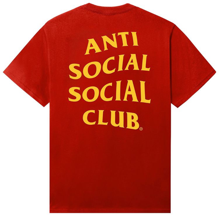 Anti Social Social Club Clasic Mind Games Tee Fiery Red