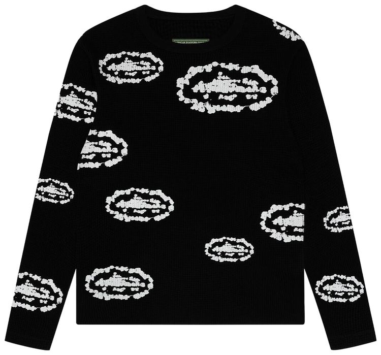 Denim Tears x Cortiez Island Wreath Waffle Thermal Black