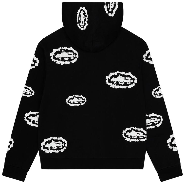 Denim Tears x Cortiez Island Wreath Zip Hoodie Black