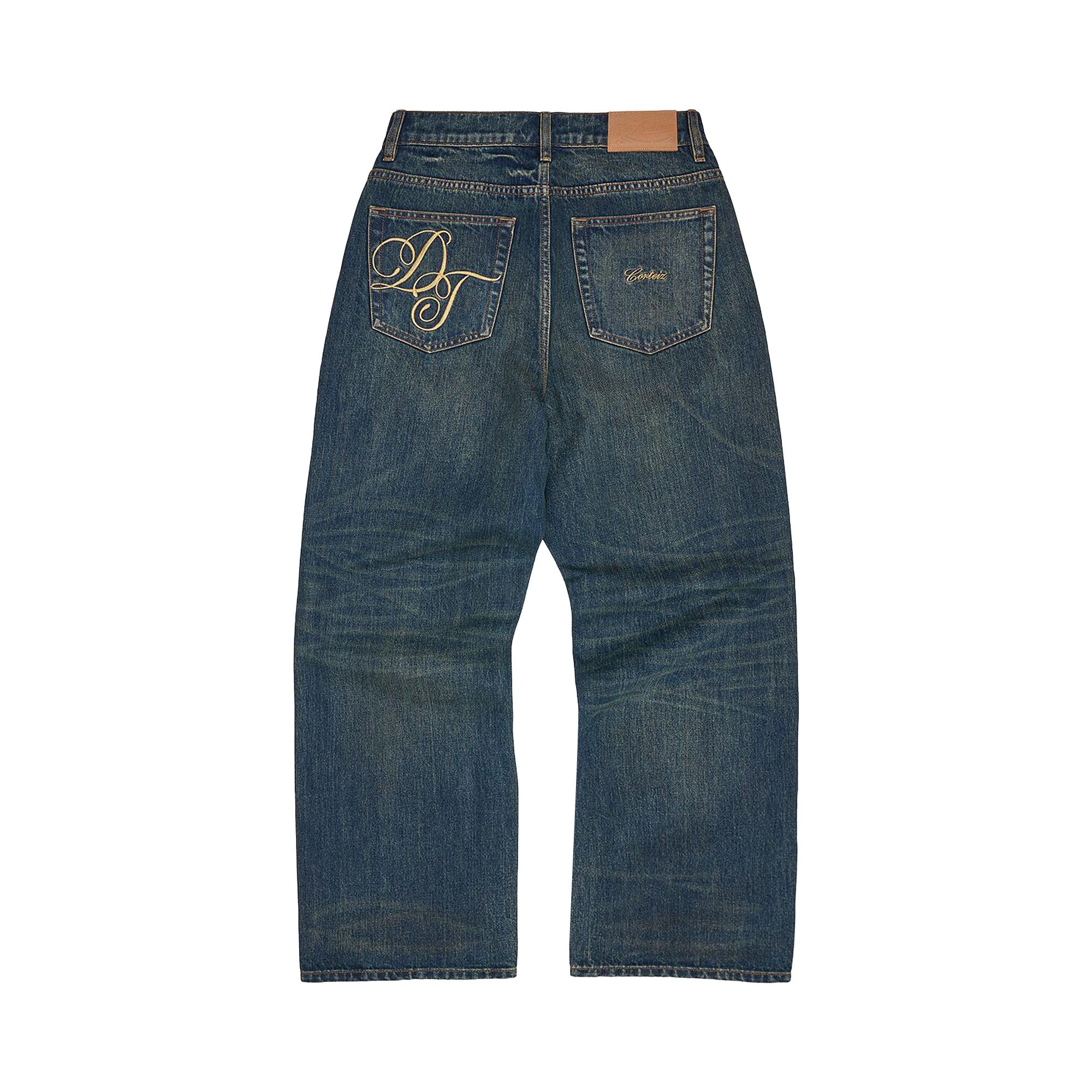 Buy Denim Tears x Cortiez DT Luxe Baggy Jeans 'Dark Wash' - 05650