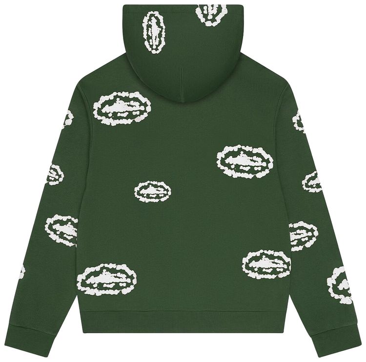 Denim Tears x Cortiez Island Wreath Zip Hoodie Green