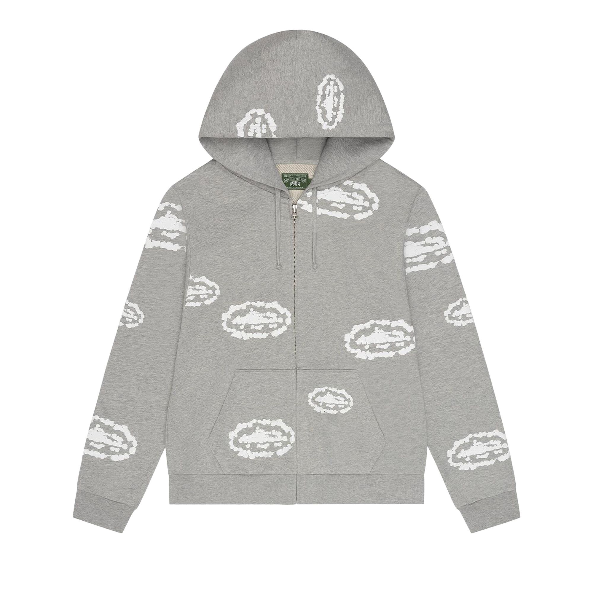 Buy Denim Tears x Cortiez Island Wreath Zip Hoodie 'Grey