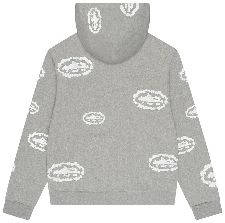 Denim Tears x Cortiez Island Wreath Zip Hoodie Grey