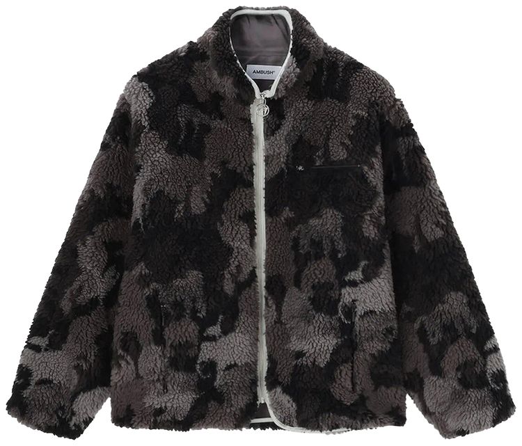 Ambush Camoflage Boa Jacket Grey