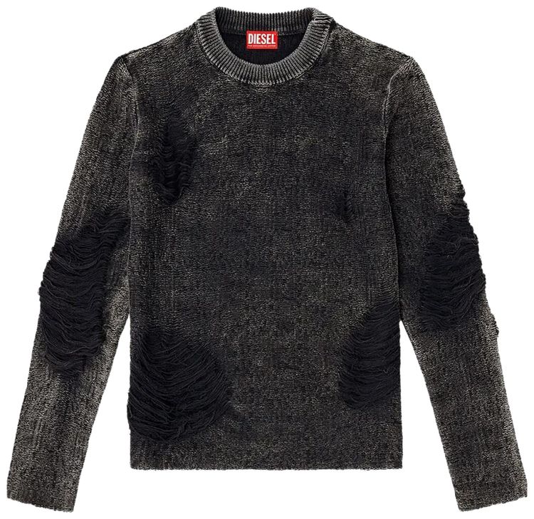 Diesel Distressed Sweater Black