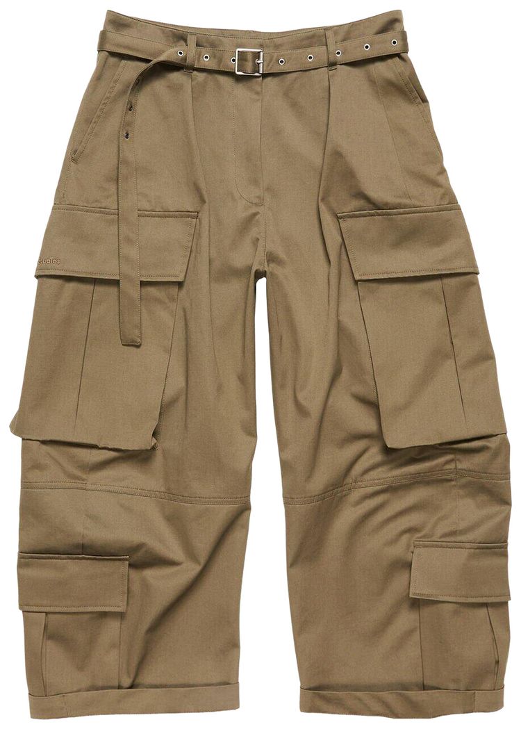 Acne Studios Belted Cargo Pants Green