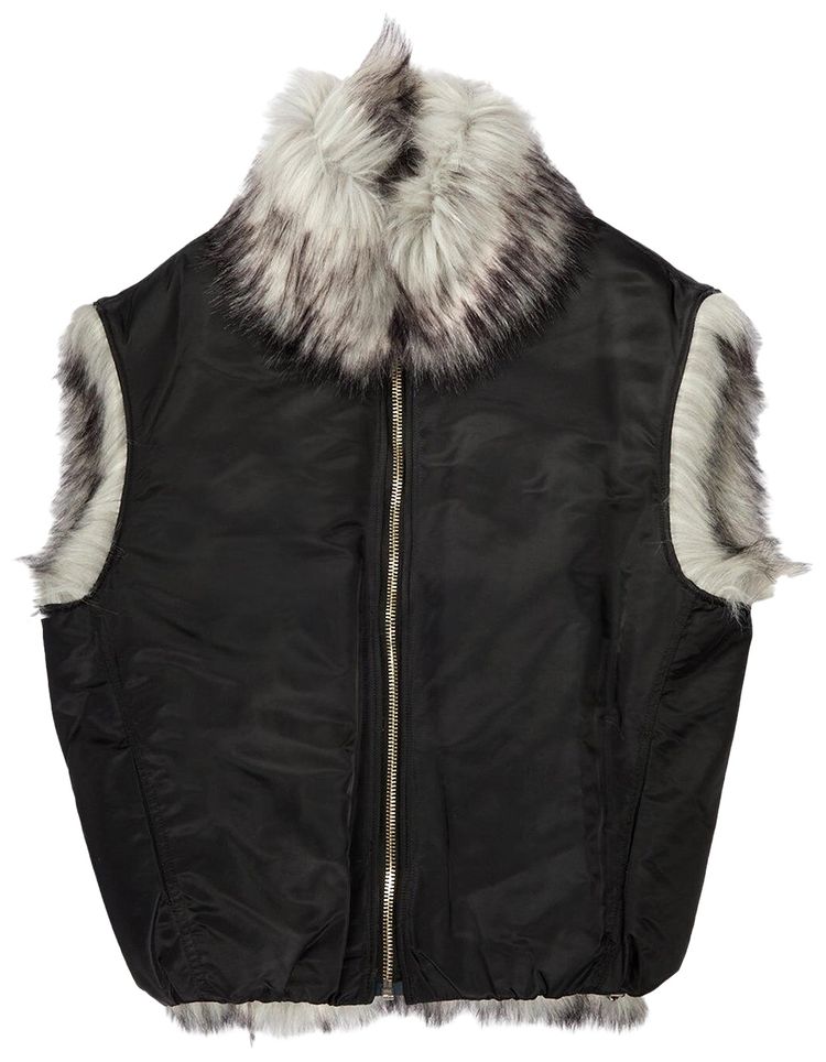 Ambush Fake Fur Reversible Vest White