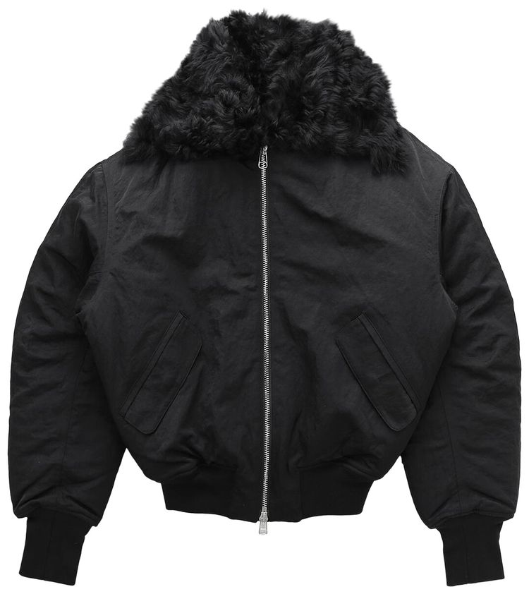 Eckhaus Latta Zip Up Bomber Black