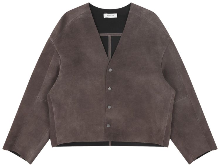 Entire Studios Minimal Leather Jacket Green