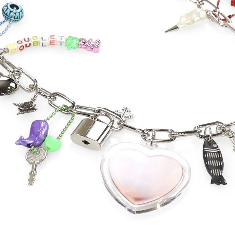 Doublet Key Chain With Dog Doll Multicolor