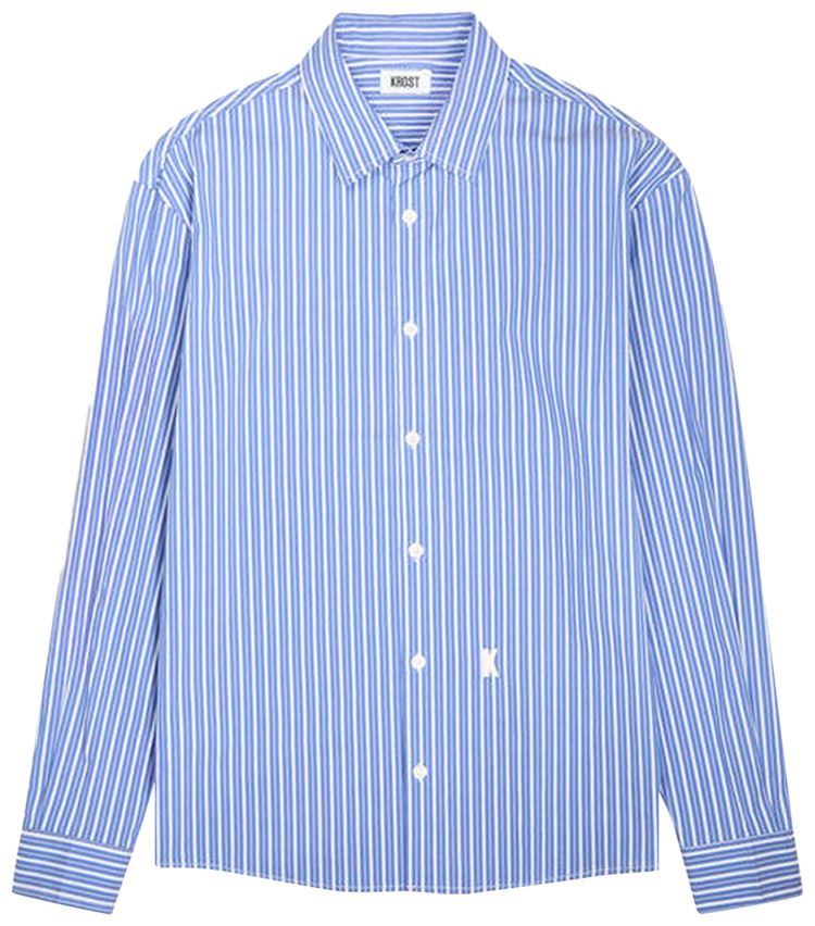 KROST Bold Striped Shirting Blue