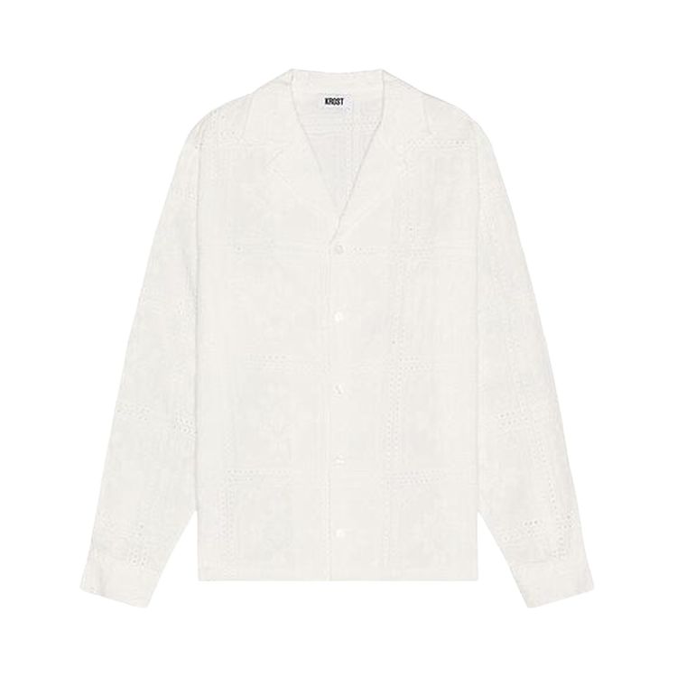 KROST Montauk Embroidery Shirt White