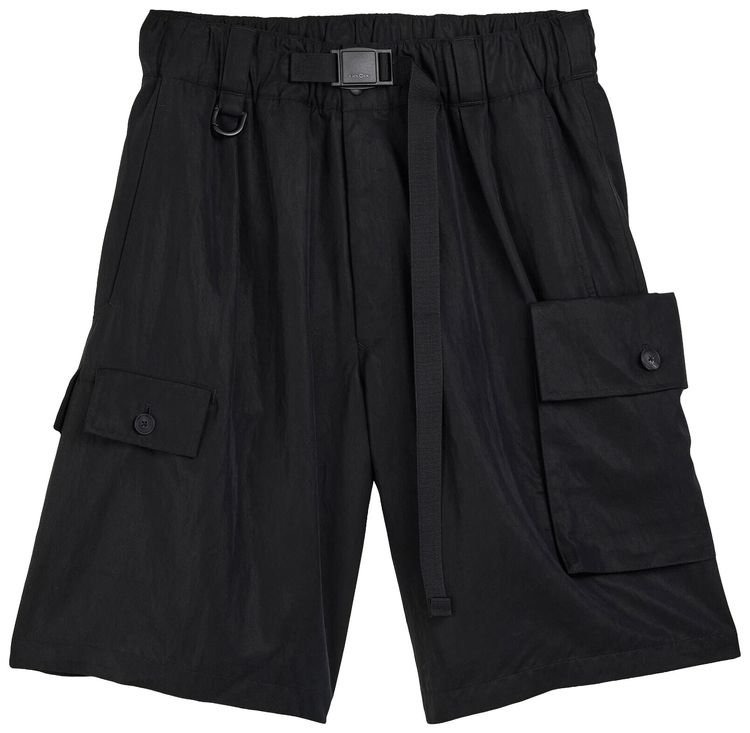 Y 3 Twill Shorts Black