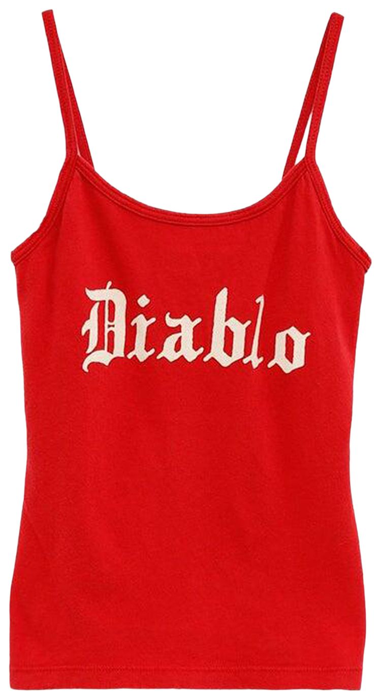 Willy Chavarria Diablo Cholita Tank Red