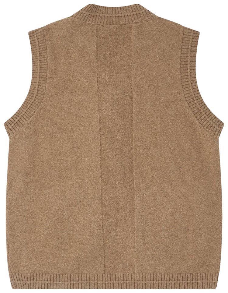 Simone Rocha Knit Vest With Buttons Natural