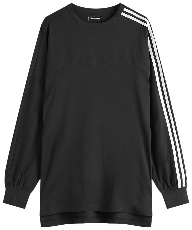 Y 3 3 Stripes Long Sleeve Tee Black
