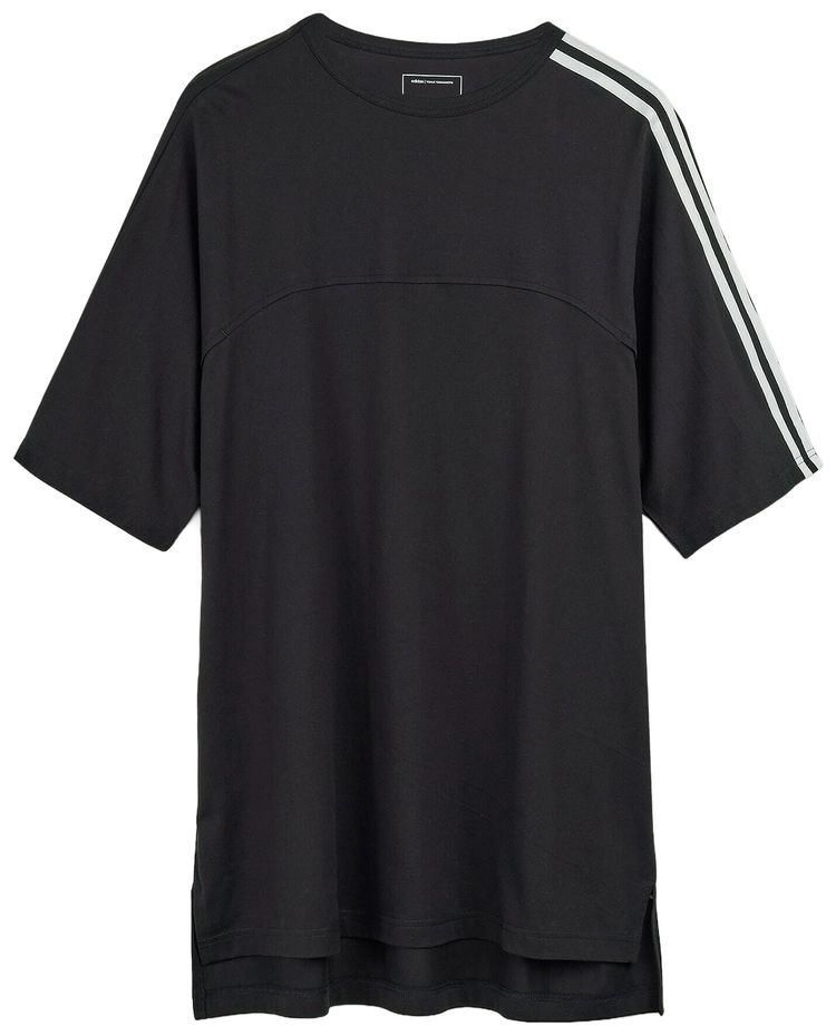Y 3 3 Stripes Short Sleeve Tee Black