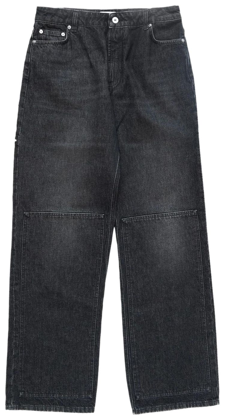 Jean Paul Gaultier Workwear Detail Denim Trouser Black