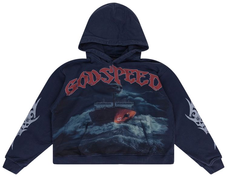 Godspeed Seasick Hoodie Navy
