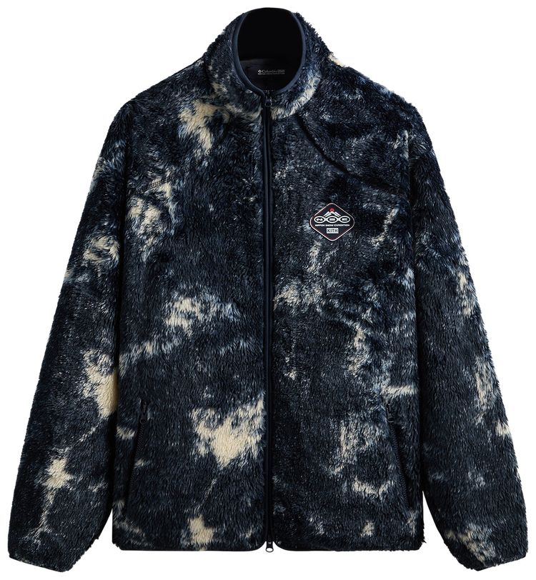 Kith For Columbia Ice Dye Sherpa Harper Jacket Nocturnal