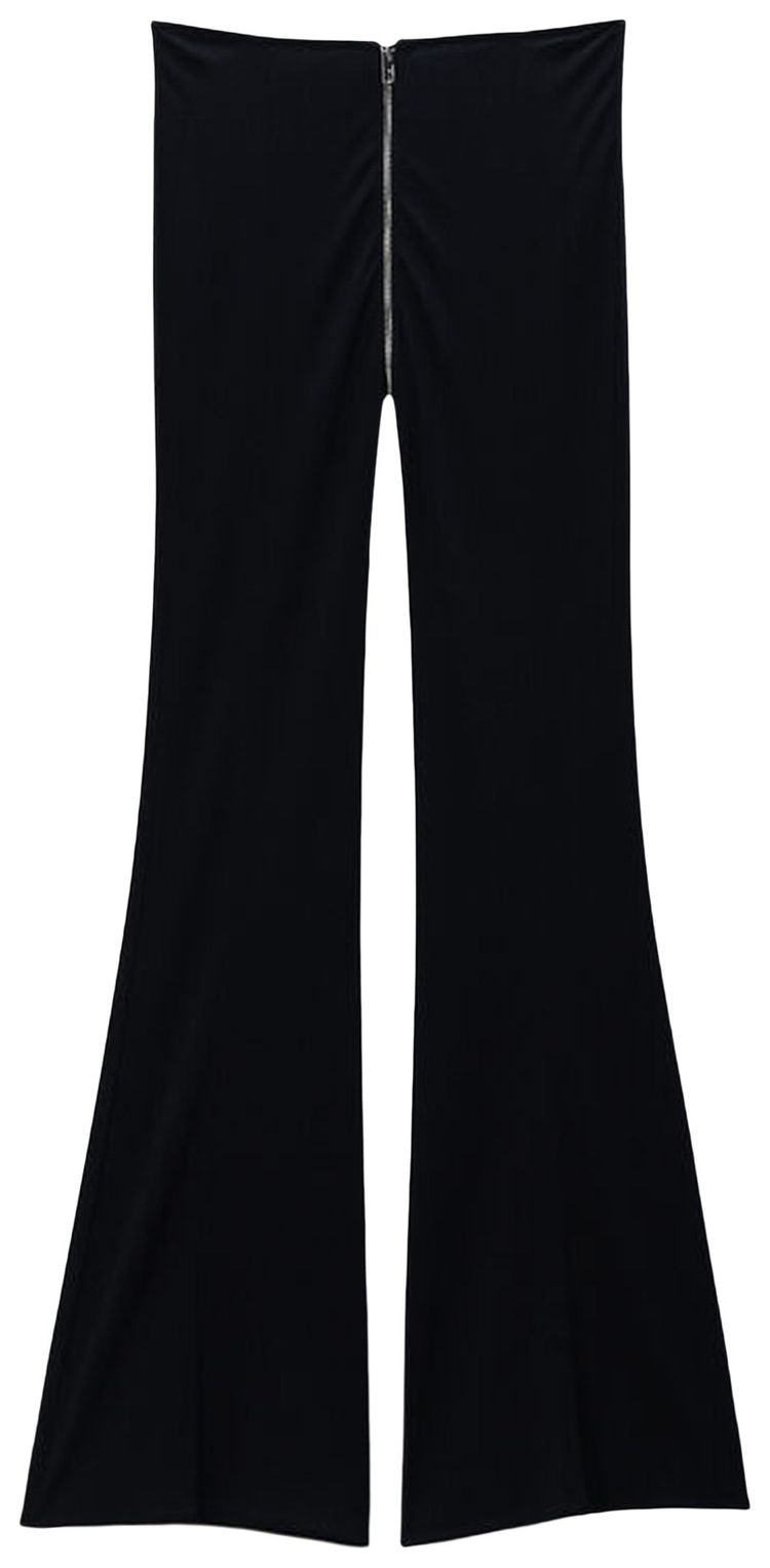 Alexander Wang Zipper At Rise Mid Rise Pants Black